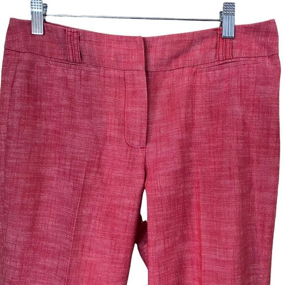 Sharagano Red Cuffed Capri Pants Size 4 - Picture 2 of 7